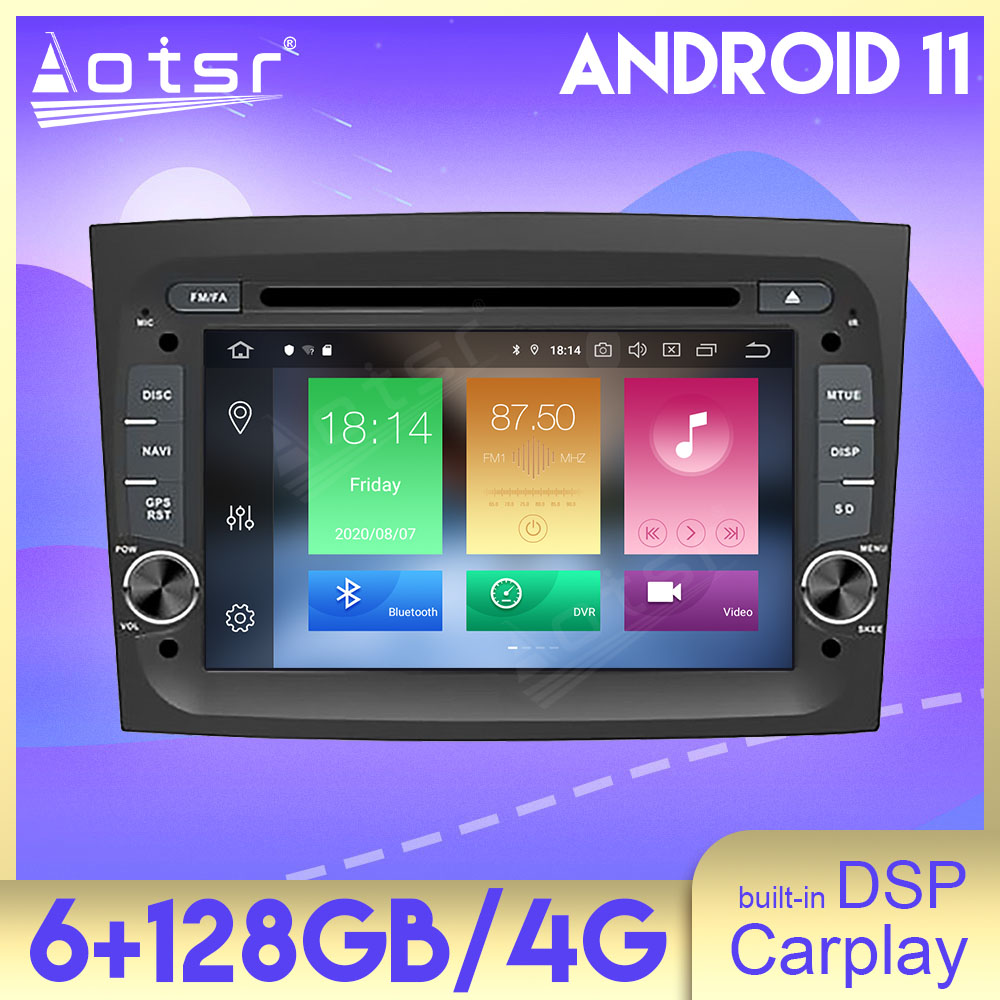 Android Auto DSP Carplay For Fiat Doblo 2016 2017 2018 Multimedia Car Radio Player GPS Navigation Stereo Head Unit