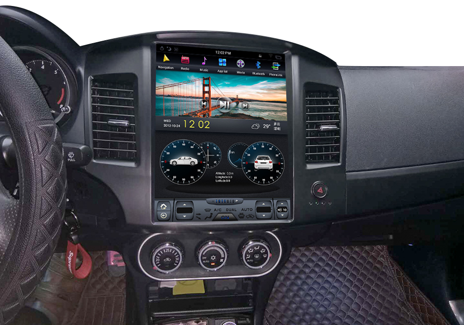 Android Car Radio For Mitsubishi Lancer 2010-2015 Car Multimedia Player GPS Navigation Tesla Screen Video Player