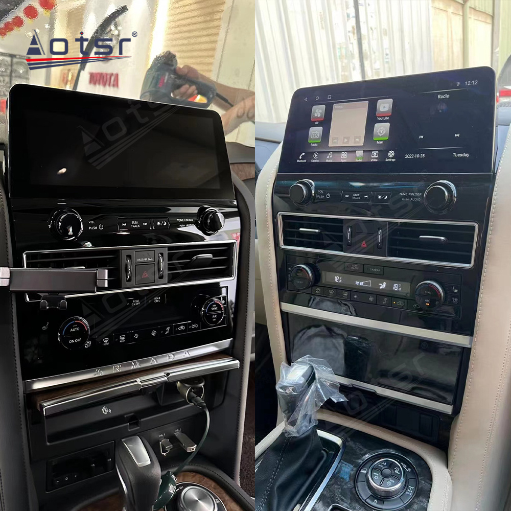 Android 11 For Nissan Amada Patrol Y62 Infiniti QX80 QX56 Car DVD GPS Navigation Auto Radio Stereo Video Multimedia CarPlay Head