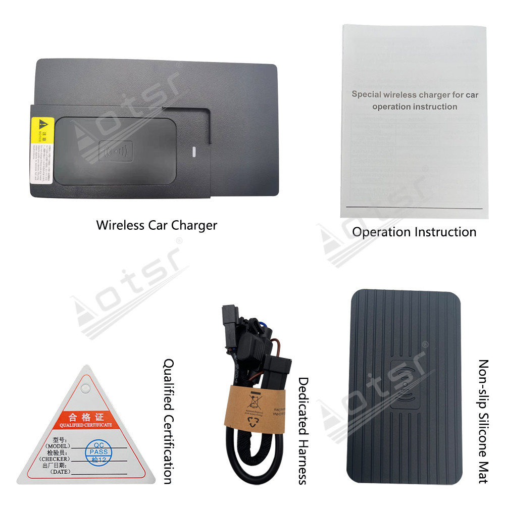 Wireless Car Charger For Audi A4L 2015-2023 Intelligent Infrared Fast Phone Holder Temperature Control Hidden Design