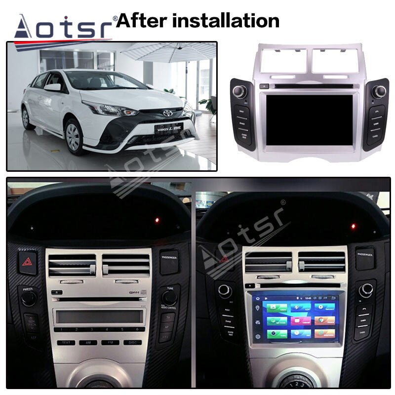 For Toyota Yaris 2005 - 2011 Car Radio Recorder Android Multimedia Player Car GPS Navigation HD Carplay Audio Stereo Screen Unit-Aotsr official website