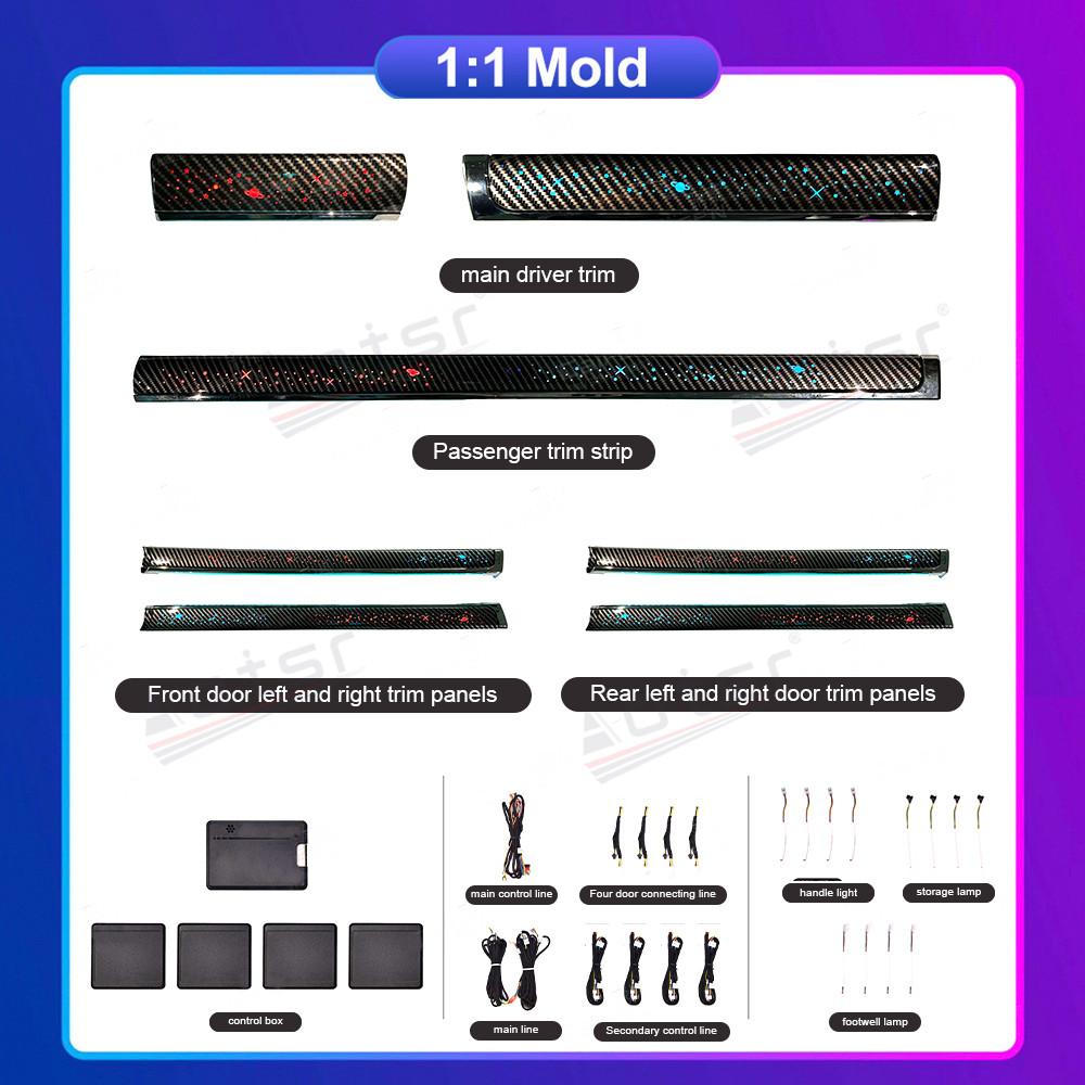 64 Colors Dedicated Atmosphere Light For Toyota Land Cruiser 2016-2022 Lamp Inter Car Decorate Light Head Unit-Aotsr official website