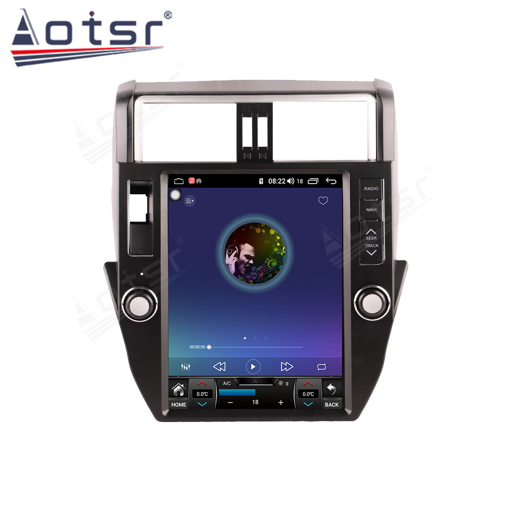 Android 11.0 multimedia player with GPS navigation,  stereo main unit, DSP, Carplay, 6GB + 128GB, suitable for 12-17 Toyota PRADO
