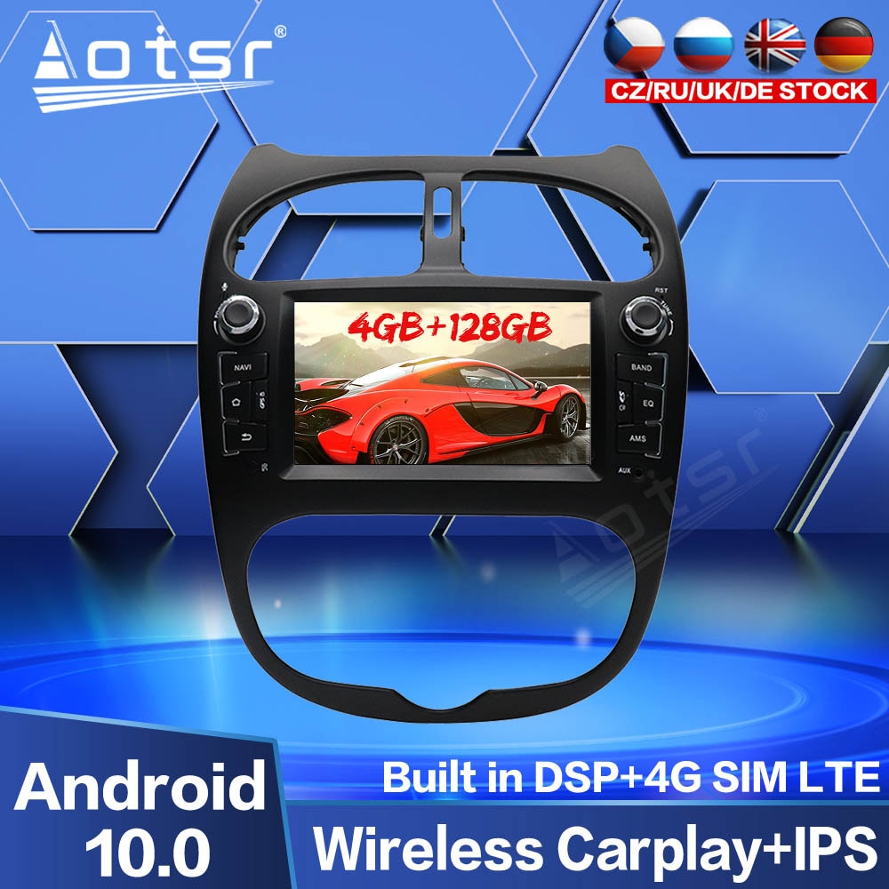 Peugeot 206 Autoradio GPS Aftermarket Android Head Unit Navigation