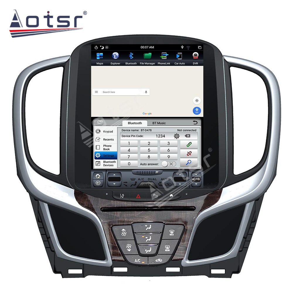 For Buick lacrosse 2015+ Vertical Screen Android 9.0 64G PX6 Car Audio Car GPS Navigation Head Unit Multimedia Player Auto Radio-Aotsr official website
