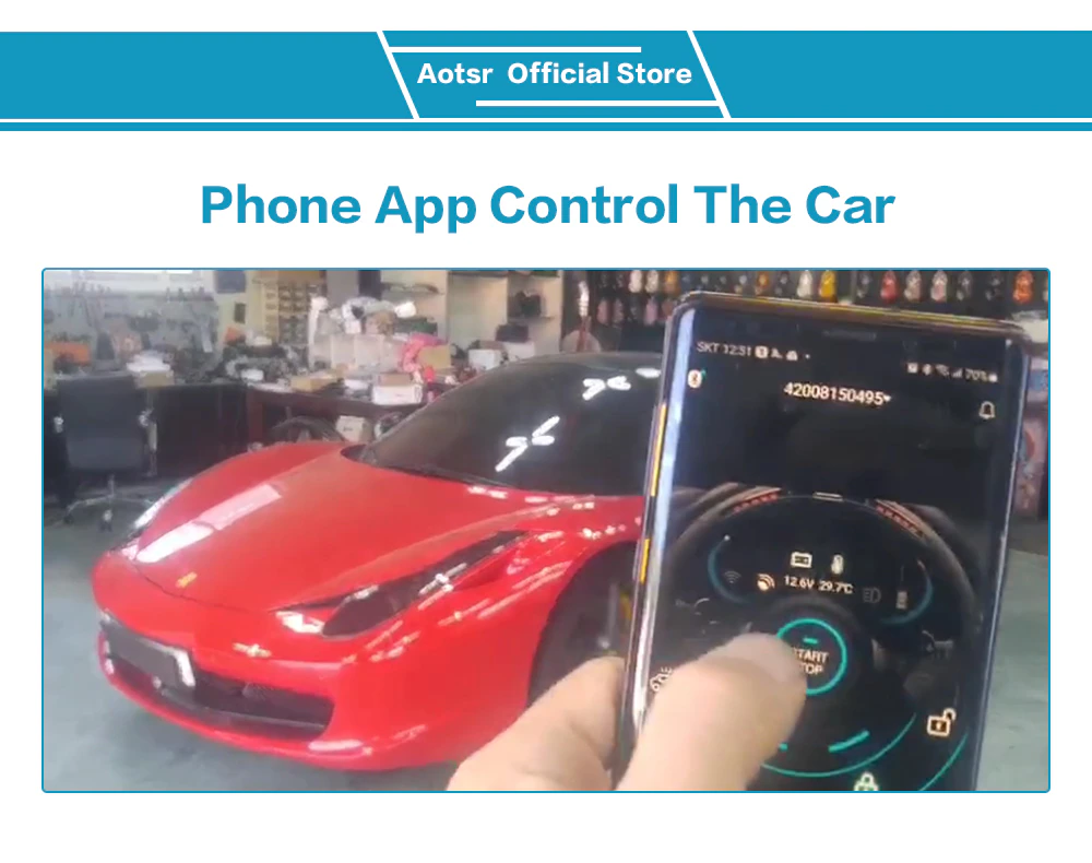 Keyless Start Smart Engine Start Remoto Control for Buick GL8 Encore Phone App Intelligent Switch Door Lock Acc Detection-Aotsr official website