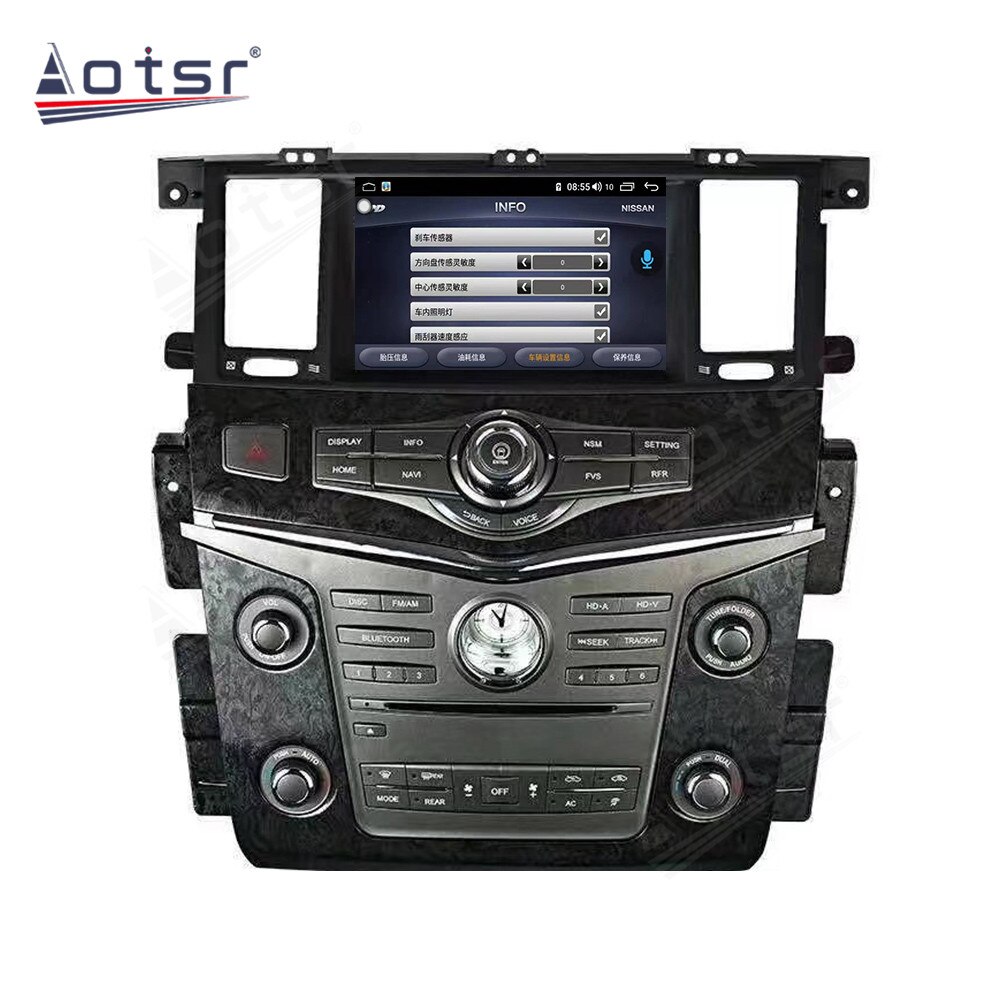 For Nissan Patrol Y62 For Armada Android 9 Car Radio Player 8 CORE GPS Navigation 4G LTE  DSP CARPLAY Multimedia Player
