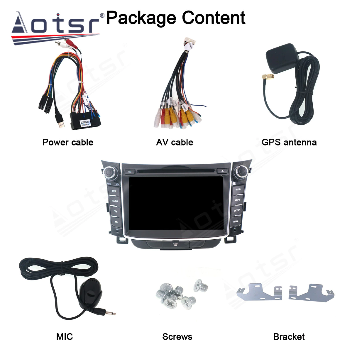 2DIN For Hyundai I30 Elantra GT 2010-2016 Android DVD CD Car Radio Multimedia Player Auto Stereo GPS Navigation Headunit carplay-Aotsr official website