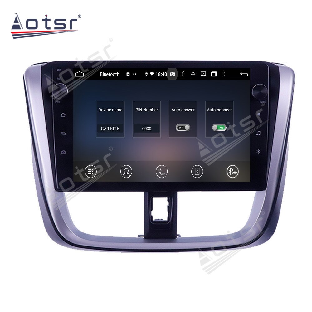 [PX6 Six-Core]For Toyota Vios Yaris 2014 2015 - 2017 Android Multimedia Car Radio GPS Navigation Audio Video DVD Player 128GB Screen Carplay-Aotsr official website