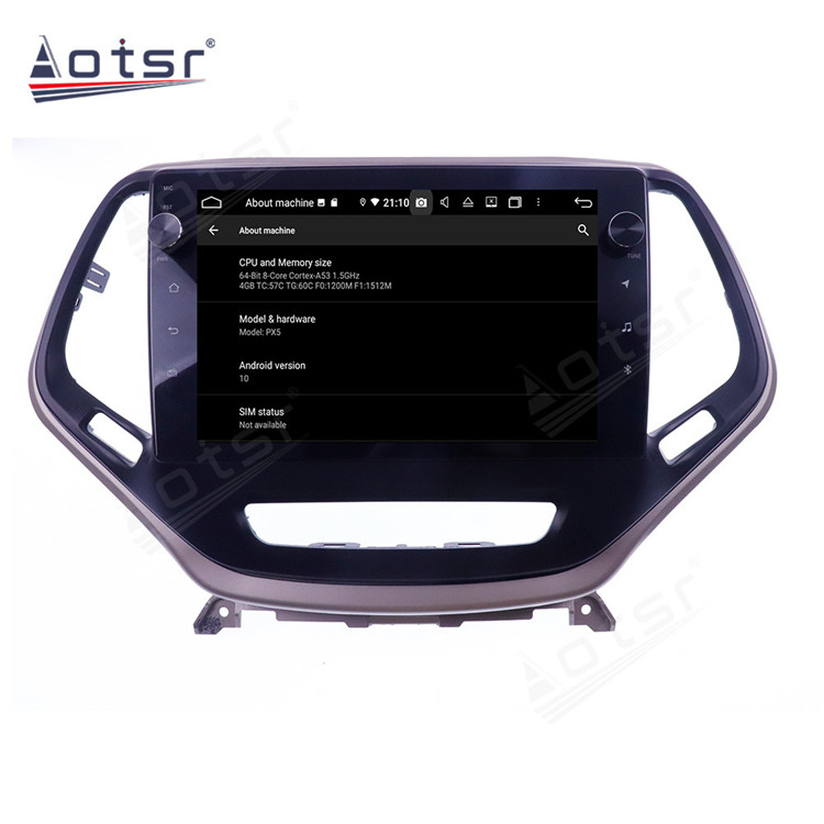 128G Android 10.0 For JEEP Cherokee 2014-2018 Auto Stereo Audio Car Radio DVD Multimedia Player GPS Navigation Head Unit-Aotsr official website