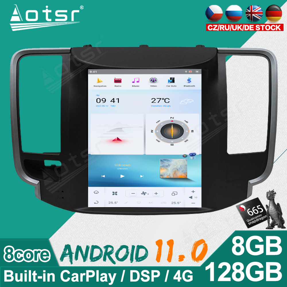 128G Android 11.0 multimedia player with GPS navigation stereo main unit DSP Carplay For  Nissan Teana 2008-2011-Aotsr official website