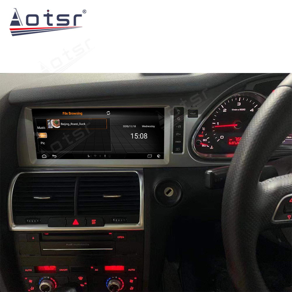 Android 10.0 multimedia player with GPS navigation stereo main unit DSP  suitable for Audi Q7 10-15