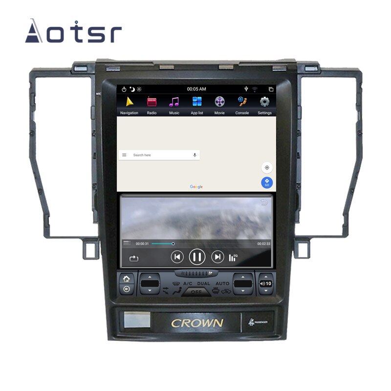 Android 8.1 Tesla style DVD multimedia player GPS navigation for Toyota Crown 2005-2009 12th car radio player Auto stereo unit-Aotsr official website