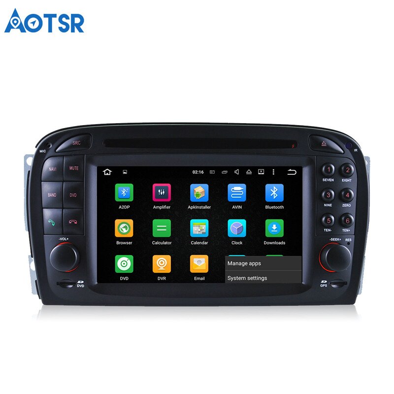 Aotsr Android 8.0 Car DVD player Headunit For Mercedes Benz SL R230 SL500 2001-2007 multimedia Navigation radio GPS 2 di