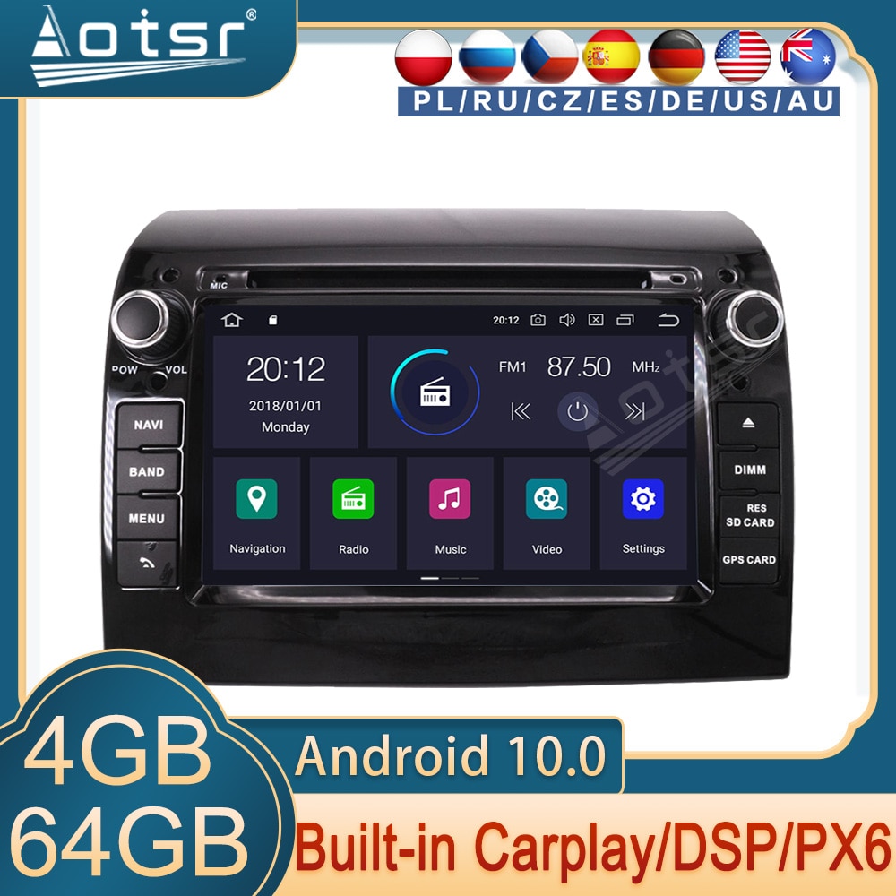 Multimedia For Fiat Ducato Android Radio 2006 2007 2008 - 2019 Screen GPS Navigation Auto Stereo Head Unit Cassette Recorder HD-Aotsr official website