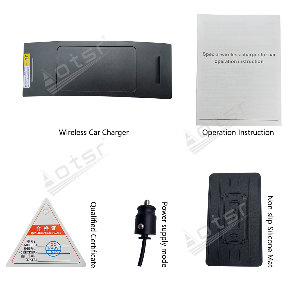 Wireless Car Charger For Audi A6 2012-2018 Intelligent Infrared Fast Phone Holder Temperature Control Hidden Design