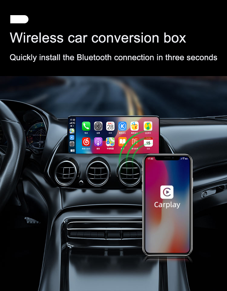 AOTSR wired carplay to wireless carplay conversion USB box car car connected navigation