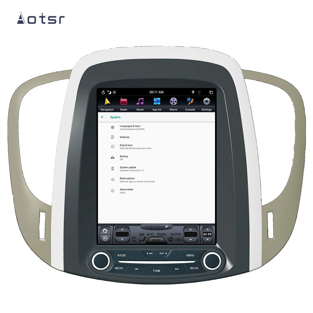 Aotsr Tesla Vertical screen Android 9.0 4+64G Car DVD Multimedia player GPS Navigation For Buick Lacrosse 2009-2012 carplay  IPS-Aotsr official website