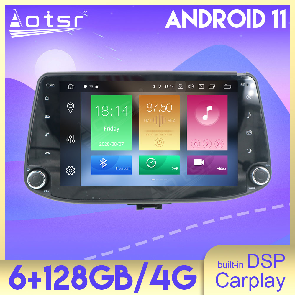 128GB Android 11 Auto Stereo For Hyundai I30 Elantra GT 2012-2016 Audio Car Radio DVD Multimedia Player GPS Navigation Head Unit