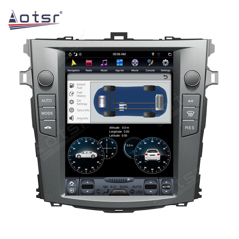 Android Multimedia For Toyota Corolla 2008 2009 - 2013 128GB Car Radio DVD Player Tesla Vertical Screen GPS Navigation Head Unit-Aotsr official website