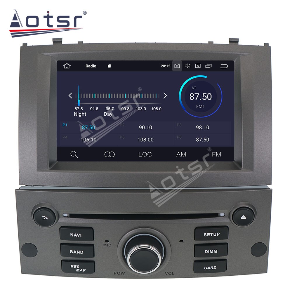 Android 11.0 4GB+128GB Car GPS Navigation Radio Screen Android System For Peugeot 407 2004 - 2010 Head Unit Auto Stereo Player HD-Aotsr official website