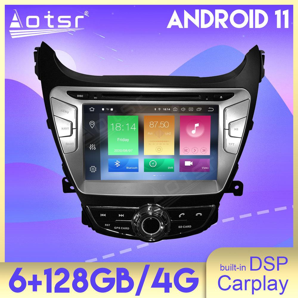 Android 11 Auto Stereo 6+128GB DSP Carplay GPS Navigation For Hyundai  ELANTRA 2011 2012 2013 Multimedia Car Radio Player Head Unit-Aotsr official website