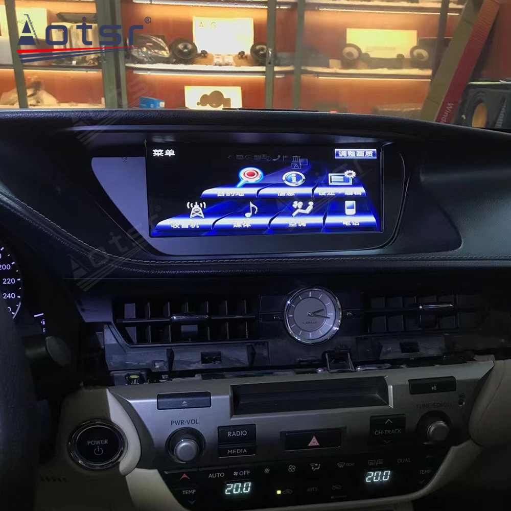 Android 10.0 multimedia player with GPS navigation stereo main unit DSP  suitable for Lexus ES 13-18