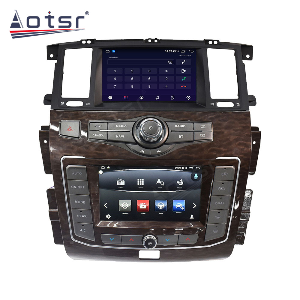 64G For Nissan Patrol Y62 For Infiniti QX56 2010-2020 Android 10 Dual Screen Car Radio Multimedia Player GPS Navigation Carplay-Aotsr official website