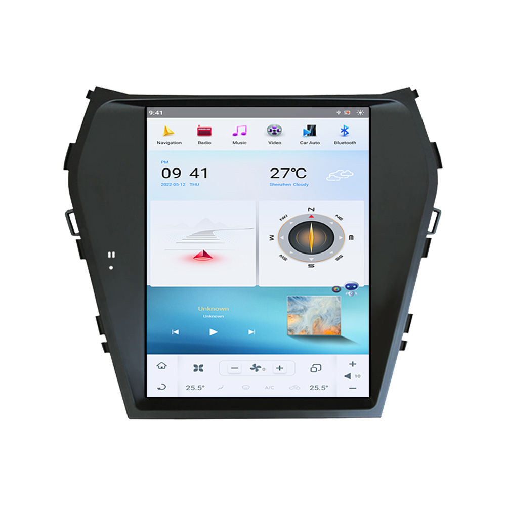 128GB Car Radio Android For Hyundai Santa Fe IX45 2013-2018 GPS Navigation Multimedia Tesla Touch Screen Stereo Carplay-Aotsr official website