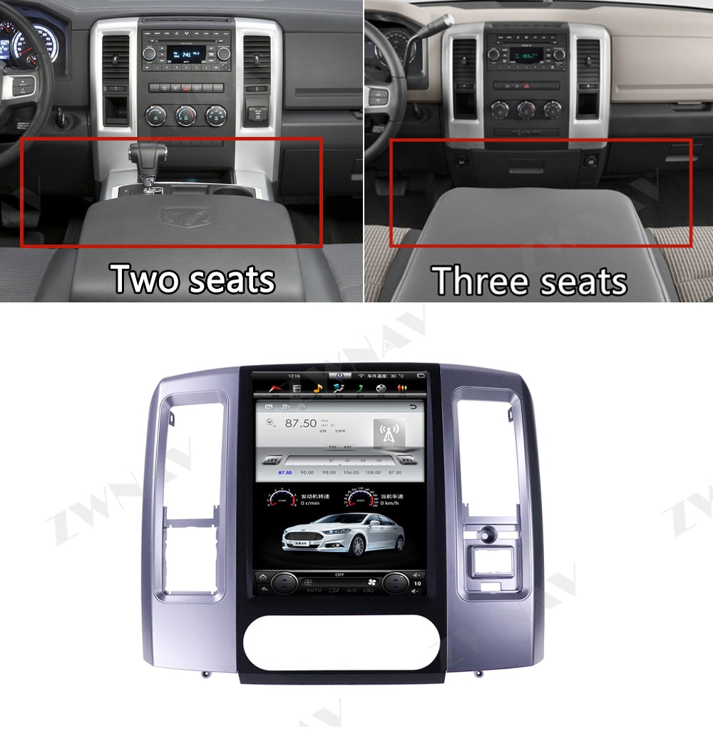 Tesla Style For Dodge RAM 1500 2500 2008 2009 2010 2011 2012 2013 2014 2015 2016 2017 2018 2019 Android GPS Audio Radio Receiver-Aotsr official website