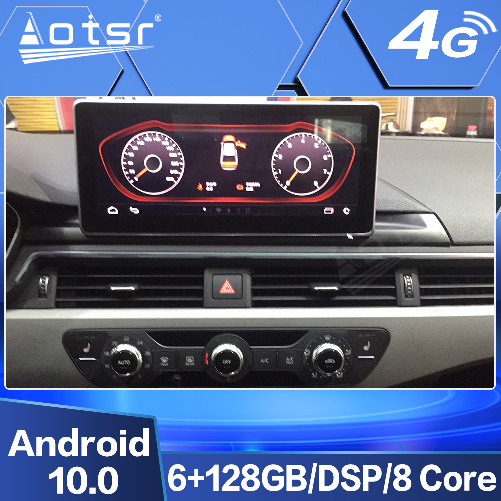 Android 10.0 multimedia player with GPS navigation stereo main unit DSP  suitable for Audi A4L 17-19