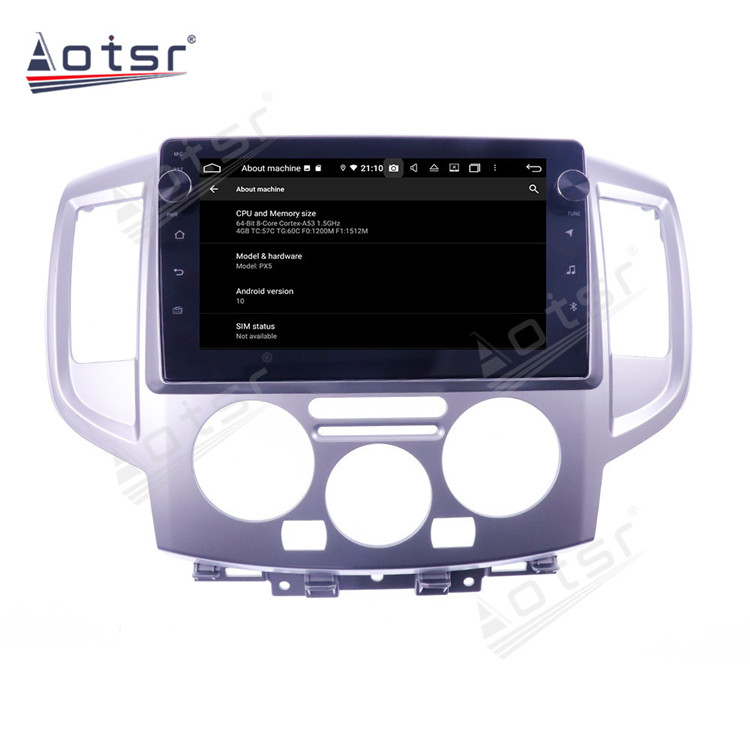 128G Android 10.0 For Nissan Nv200 2010+ Auto Stereo Audio Car Radio DVD Multimedia Player GPS Navigation Head Unit