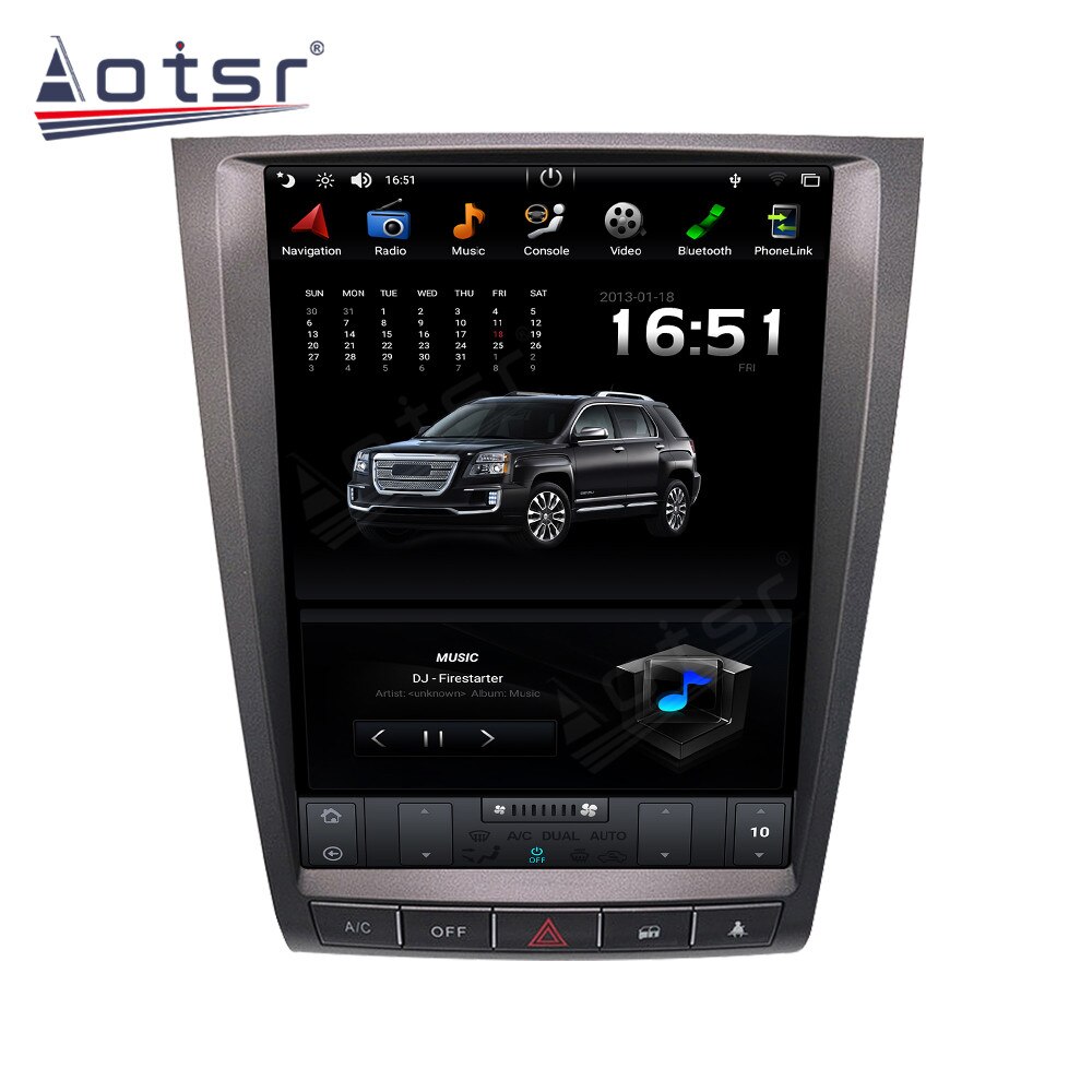 For Lexus GS GS300 Android Tesla Style Car Radio GPS Navigation Multimedia Video Player 2 Din Autoradio Stereo Head Unit Screen-Aotsr official website
