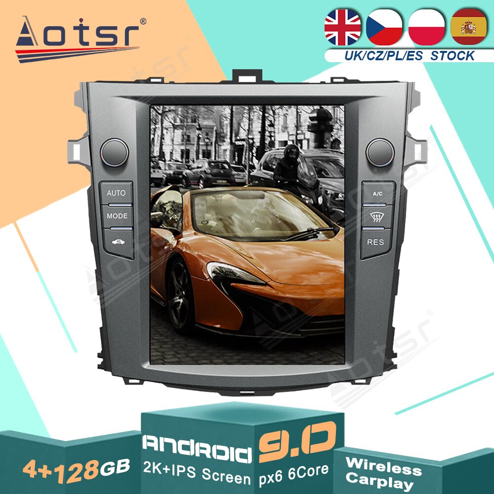 Android 9 For Toyota Corolla 2007-2013 Tesla Car Radio GPS Navigation Multimedia Player Autoradio Stereo Head Unit Screen-Aotsr official website