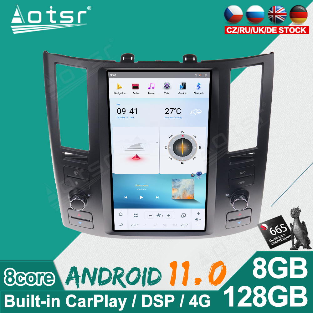 Android 11 For Infiniti FX35 FX45 2004-2008 Car Radio Multimedia Player GPS Navigation Android Vertical Screen  Tesla Style Head Unit-Aotsr official website