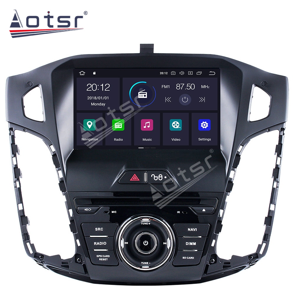 For Ford Focus 3 Mk 3  2012-2017 Tesla Vertical Screen Car Radio Multimedia Video Player Navigation GPS Android 10.0 Stereo Unit-Aotsr official website