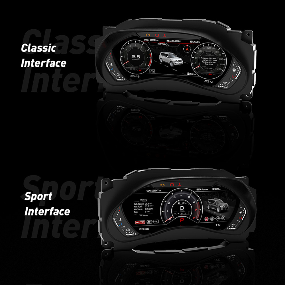 Car Screen Digital Cluster For Nissan Patrol Y62 2010+ LCD Dashboard Instrument Panel GPS Navigation Multimedia Player Head Unit-Aotsr official website