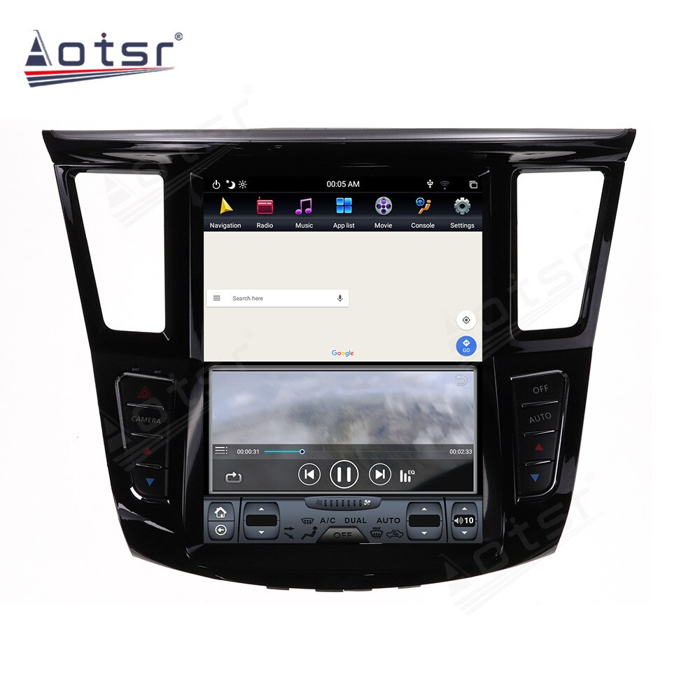 6G+128GB Tesla Big Screen For Infiniti QX60 Android Multimedia Player Auto Stereo Unit Car GPS Navigation Audio DVD Video Player-Aotsr official website