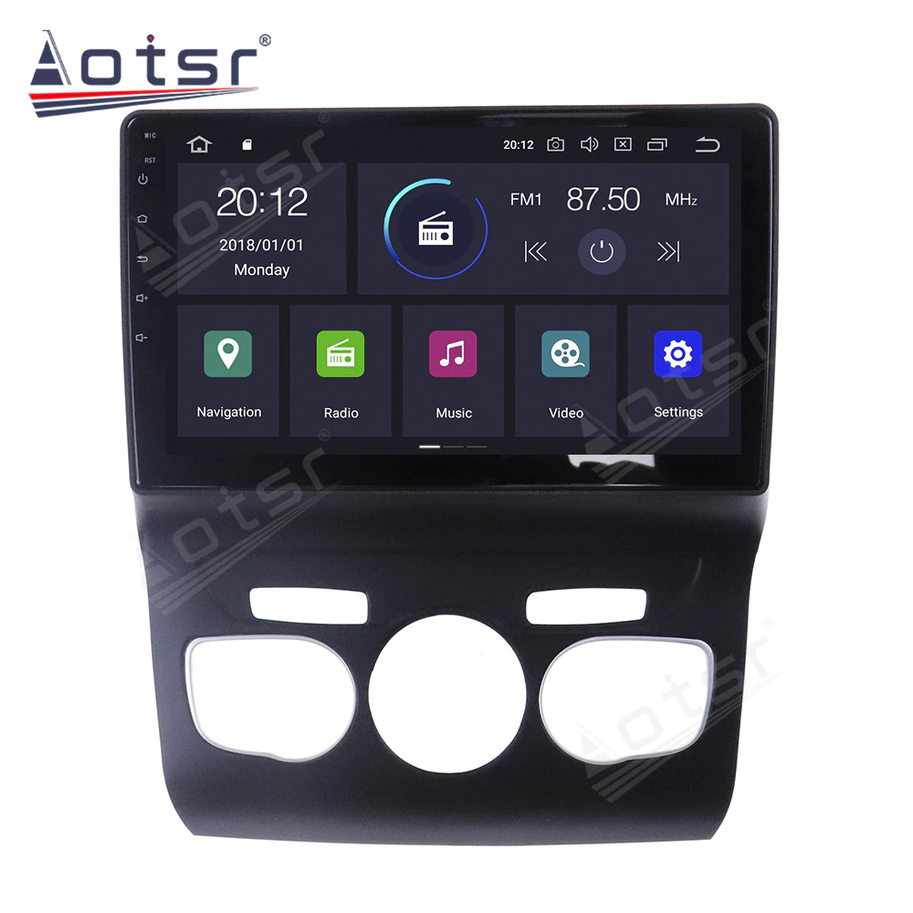 Android 10.0 4GB+64GB PX6 Android Screen Car GPS Navigation For Citroen C4 2010-2016 Car Radio Multimedia Auto Stereo Head Unit-Aotsr official website