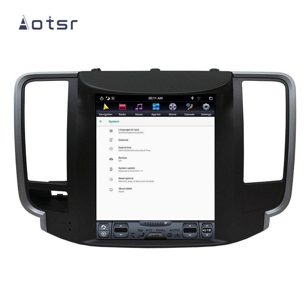 Tesla style Android 8.1 GPS Navigation Car DVD Player For Nissan Teana 2008-2012 Car Auto radio stereo multimedia player 4+64GB-Aotsr official website