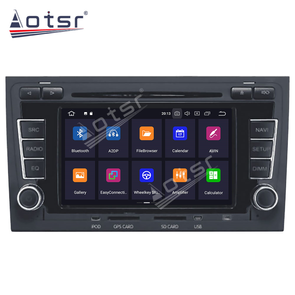 Android 11.0  Multimedia Player 128G For AUDI A4 2002-2007 with GPS navigation suitable for Audi stereo main unit DSP Carplay -Aotsr official website