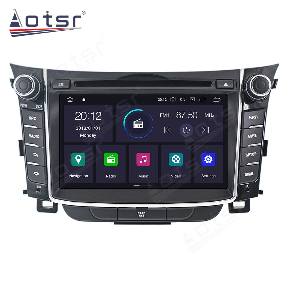 2DIN For Hyundai I30 Elantra GT 2010-2016 Android DVD CD Car Radio Multimedia Player Auto Stereo GPS Navigation Headunit carplay-Aotsr official website
