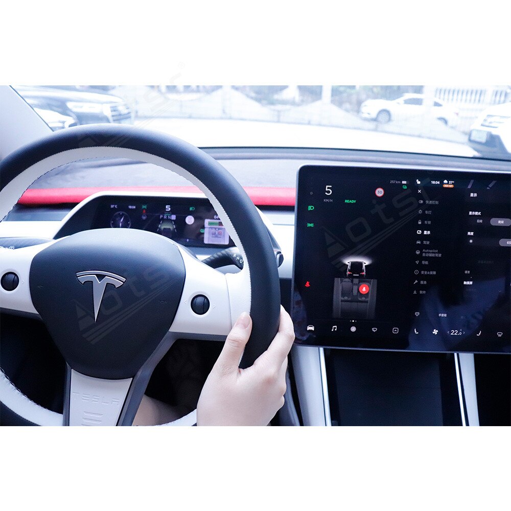 For Tesla Model 3  Model Y customized frame Digital Cluster LCD Car Virtual Instrument Dashboard Display Auto GPS Navigation-Aotsr official website