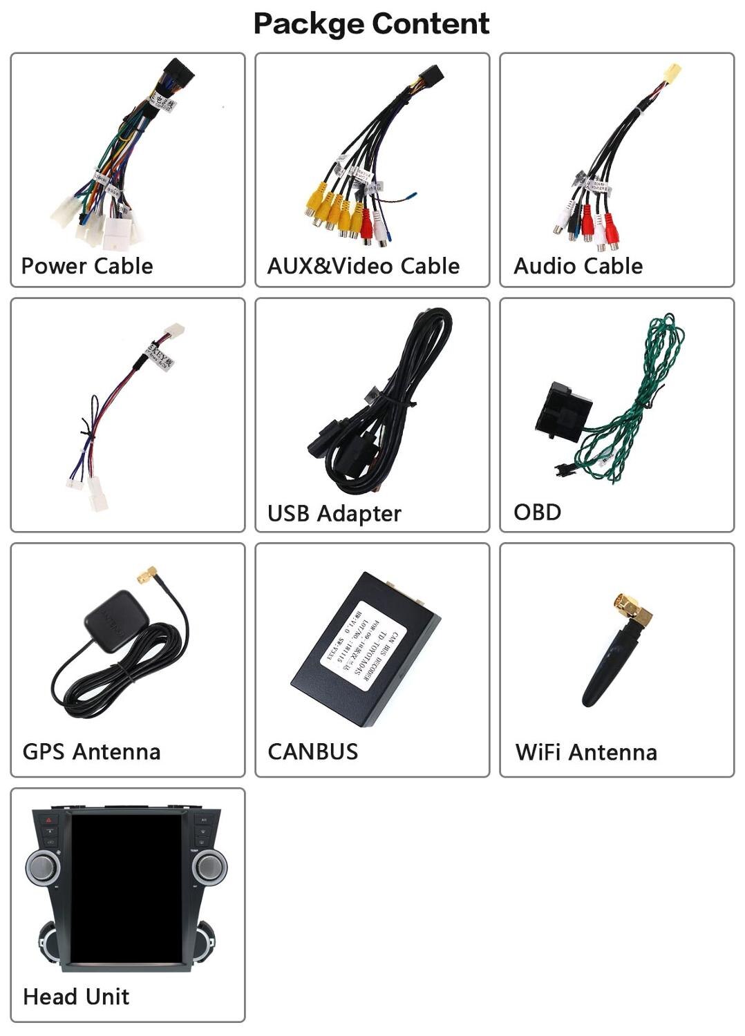 Tesla Style Android 9.0 GPS Navigation DVD Player For Toyota Highlander 2007-2013 Car Auto Radio Stereo Multimedia Head Unit Player-Aotsr official website