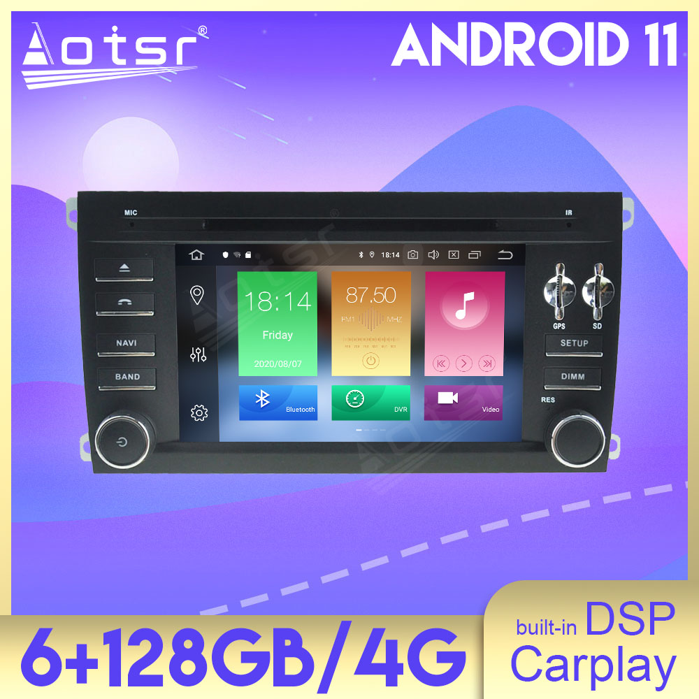 Android 11 128GB Car Radio For Porsche Cayenne 2003 - 2010 Audio Multimedia Player GPS Navigation Auto Stereo Head Unit Carplay-Aotsr official website