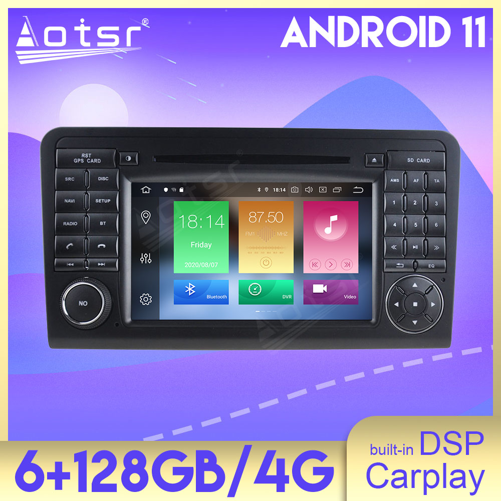 AOTSR Car Radio Auto Android 11 For Mercedes Benz ML CLASS W164 ML300 ML350 2005-2012 GPS Navi Multimedia Player-Aotsr official website