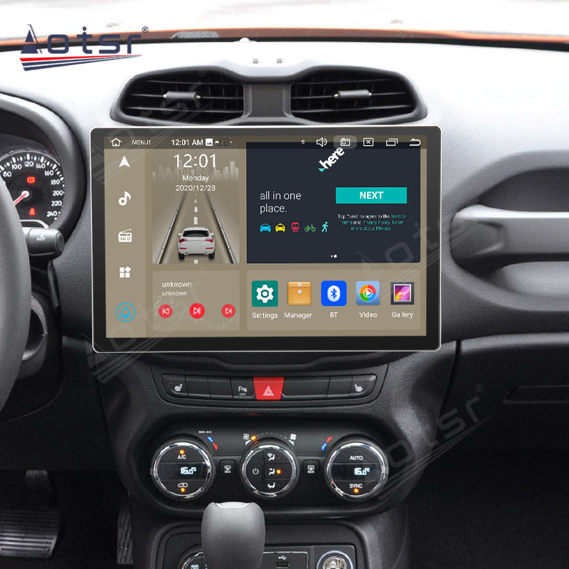 13.3 Inch Android 12 Auto For Jeep Renegade 2016-2018 Car Multimedia Player GPS Navigation Auto Radio Stereo Head Unit 