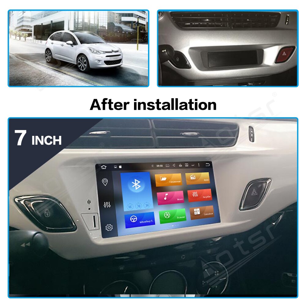 For Citroen C3 DS3 Android 10 Car DVD Radio Player 4G ROM 2010 - 2016 GPS Navigation Multimedia Player Auto Audio  Head Unit-Aotsr official website