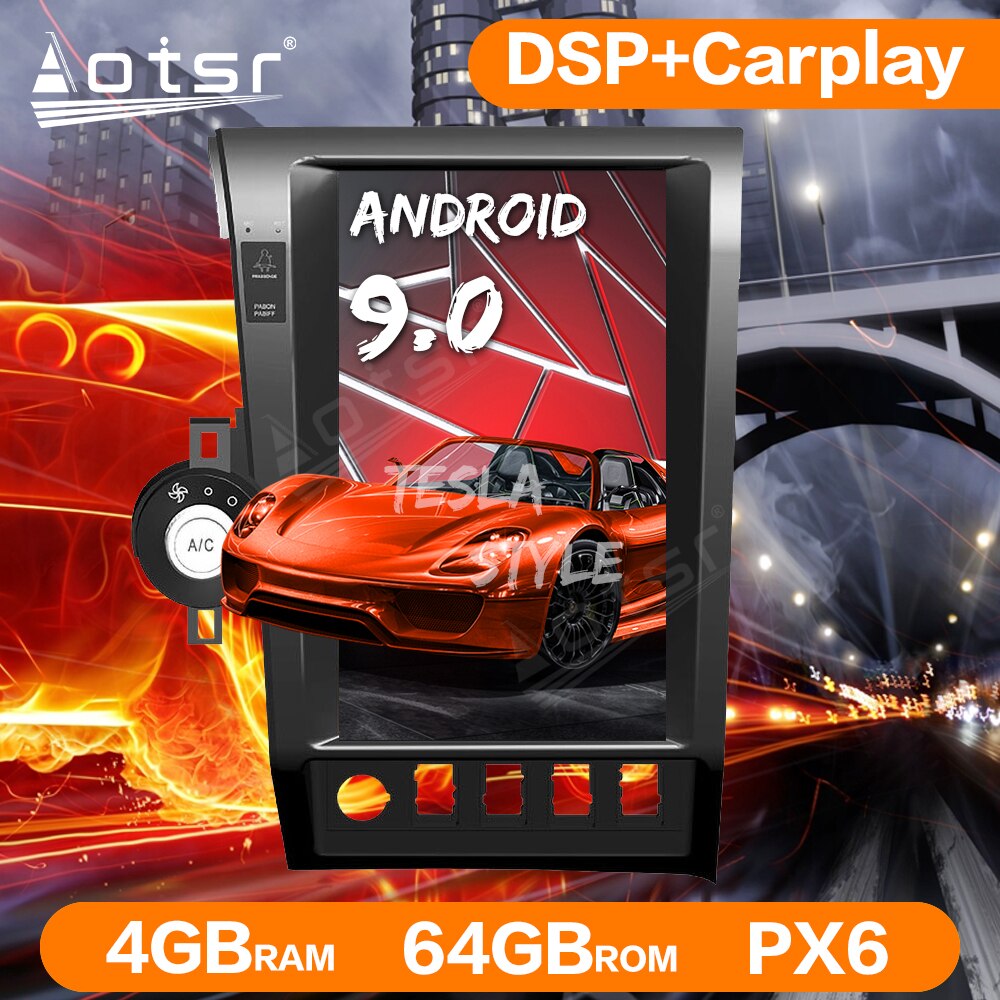 Android 9 Tesla style PX6 Car GPS Navigation For Toyota Tundra 2007-2013 Radio Recorder Multimedia Player Auto Stereo Head Unit-Aotsr official website