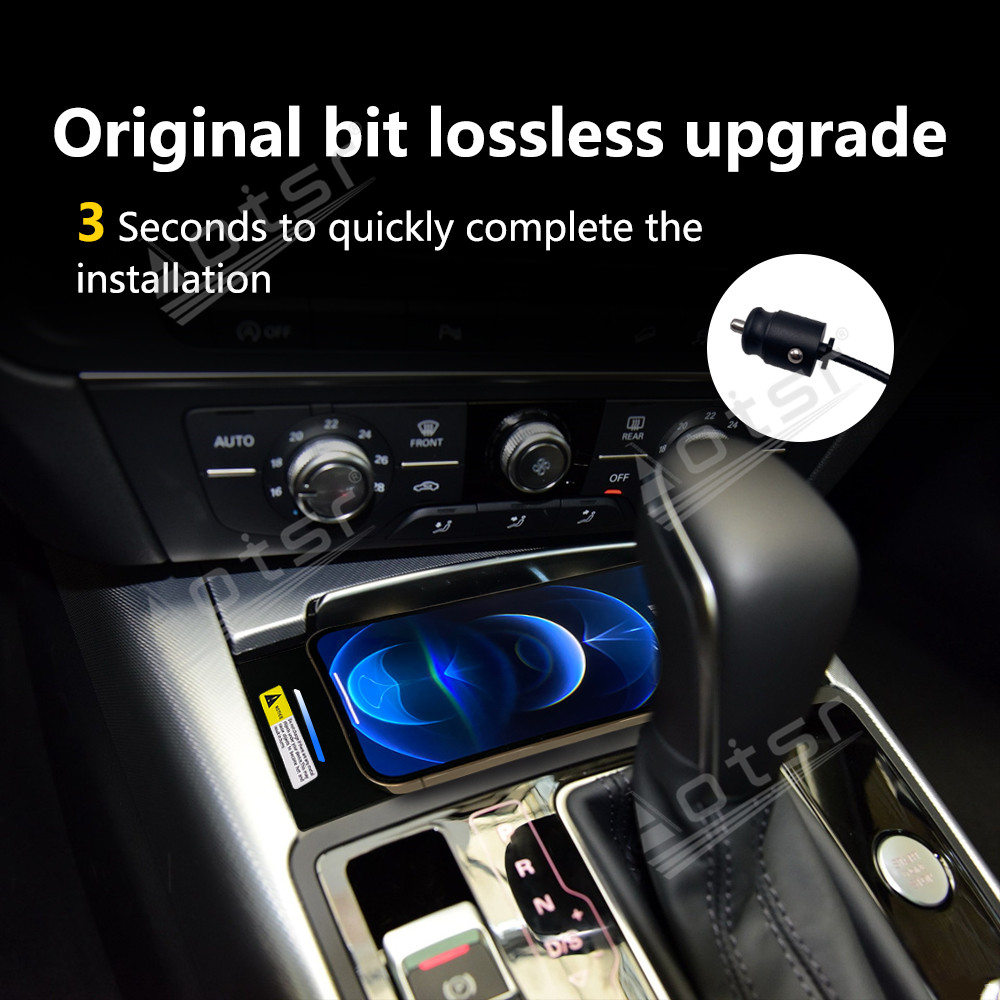 Wireless Car Charger For Audi A6 2012-2018 Intelligent Infrared Fast Phone Holder Temperature Control Hidden Design